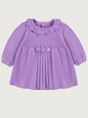 SOURIS MINI | Purple knit dress